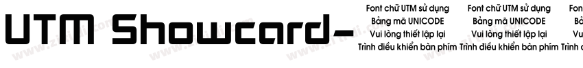 UTM Showcard字体转换